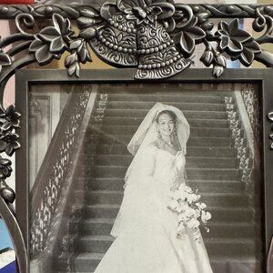 Beautiful Pewter Wedding 5X7 Photo Frame